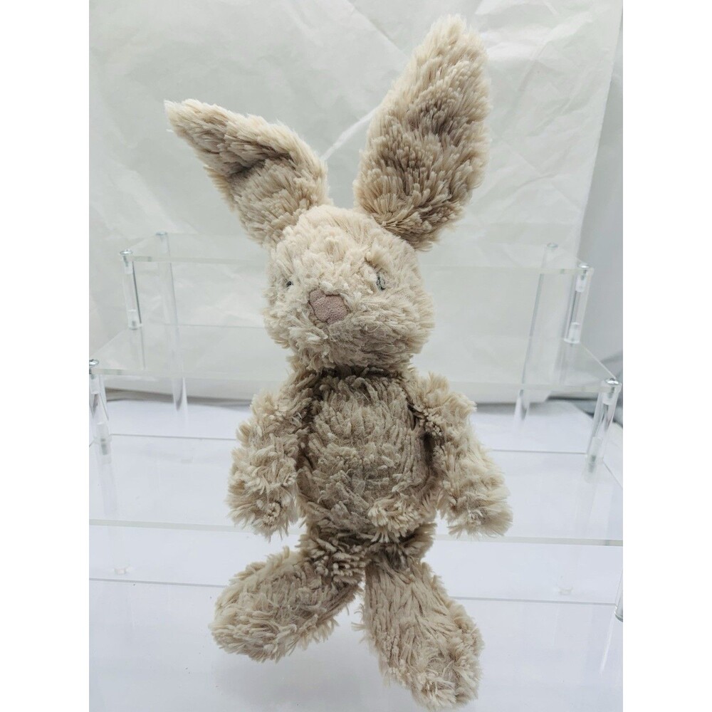 Jellycat Bunny Iggle Squiggle Mumble Rabbit Hare Beige Small Scruffy Stuffed Toy